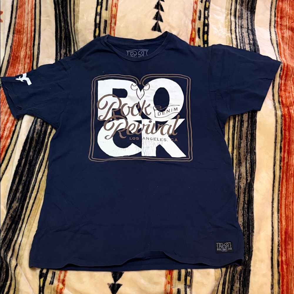 Rock Revival Dark Blue Graphic Tee